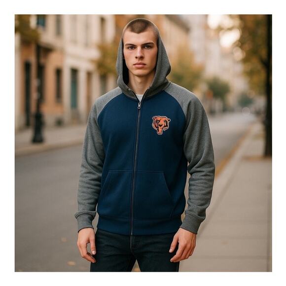 Chicago Bears G-III NFL Double Track Fleece Hoodie Size Large - Picture 15 of 15